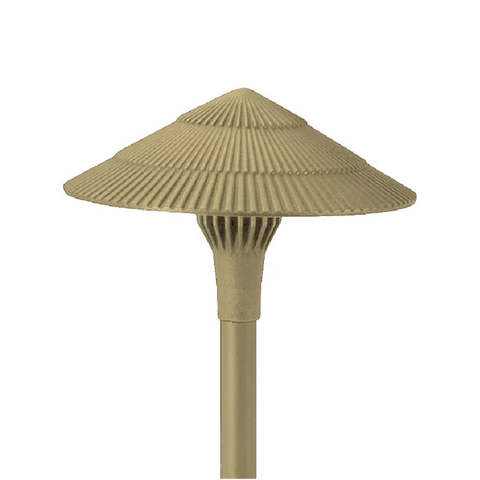 Focus Industries AL15LEDP 8" LED Tiki Area Light - Brass