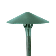 Focus Industries AL17LEDP 8" LED China Hat Area Light - Rubbed Verde