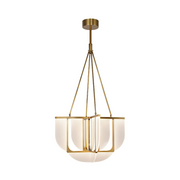 Alora CH336830-UNV Anders 9-lt 30" LED Chandelier - Vintage Brass