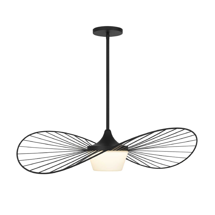 Alteck Lighting AP0150-5CCT-W New Wave 1-lt 34" LED Outdoor Pendant, 5CCT Selectable