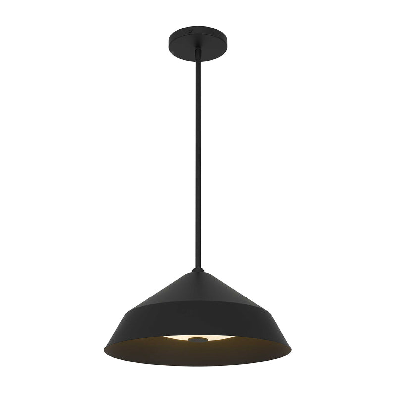Alteck Lighting AP0075-5CCT-W Niu 1-lt 14" LED Outdoor Pendant, 5CCT Selectable