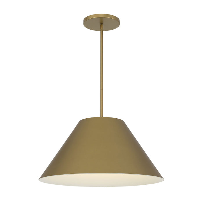 Alteck Lighting AP0078-5CCT-W Jaz 1-lt 22" LED Outdoor Pendant, 5CCT Selectable - Painted Brass