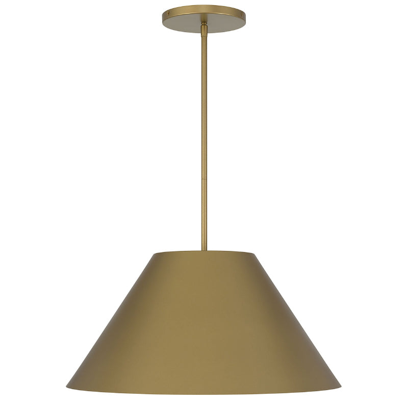 Alteck Lighting AP0078-5CCT-W Jaz 1-lt 22" LED Outdoor Pendant, 5CCT Selectable - Painted Brass