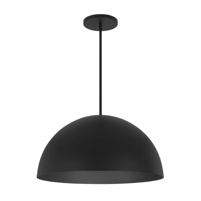 Alteck Lighting AP0083-5CCT-W Half Round 1-lt 24" LED Outdoor Pendant, 5CCT Selectable