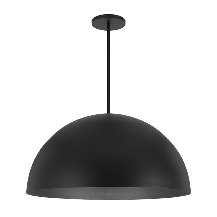 Alteck Lighting AP0084-5CCT-W Half Round 1-lt 32" LED Outdoor Pendant, 5CCT Selectable