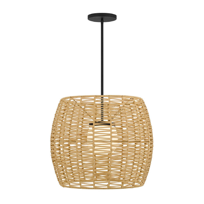 Alteck Lighting AP0151-5CCT-W Aruba 1-lt 24" LED Outdoor Pendant, 5CCT Selectable