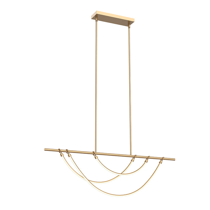 Alora LP317448 Aryas 48" LED Linear Pendant - Vintage Brass