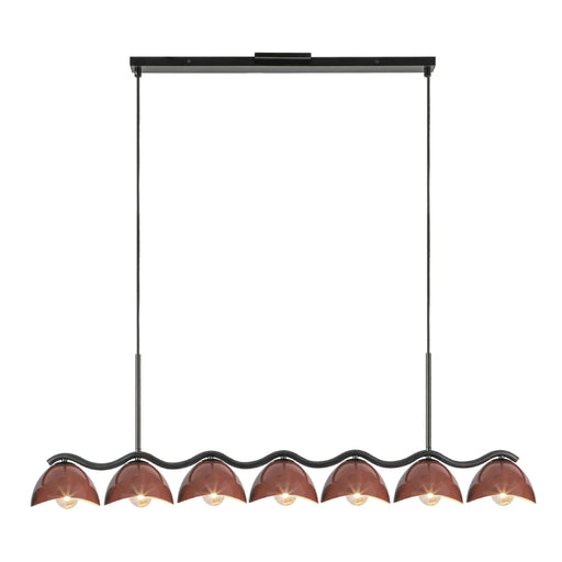 Kuzco LP57642 Atlas 7-lt 42" Linear Pendant - Burgundy