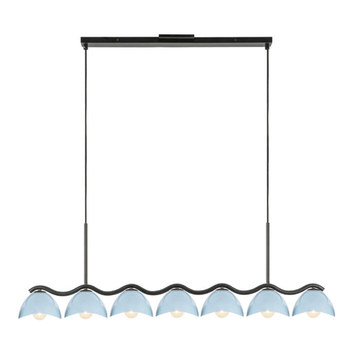 Kuzco LP57642 Atlas 7-lt 42" Linear Pendant - Cerulean