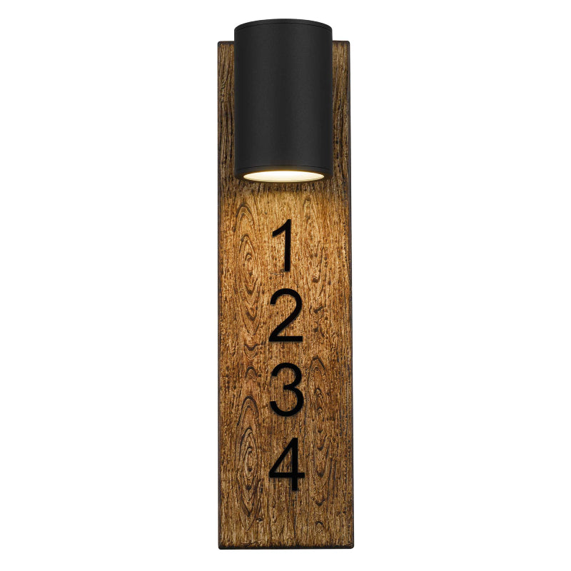 Alteck Lighting AW0010-3CCT-W Woodone 1-lt 19" Tall LED Outdoor Wall Sconce, 3CCT Selectable