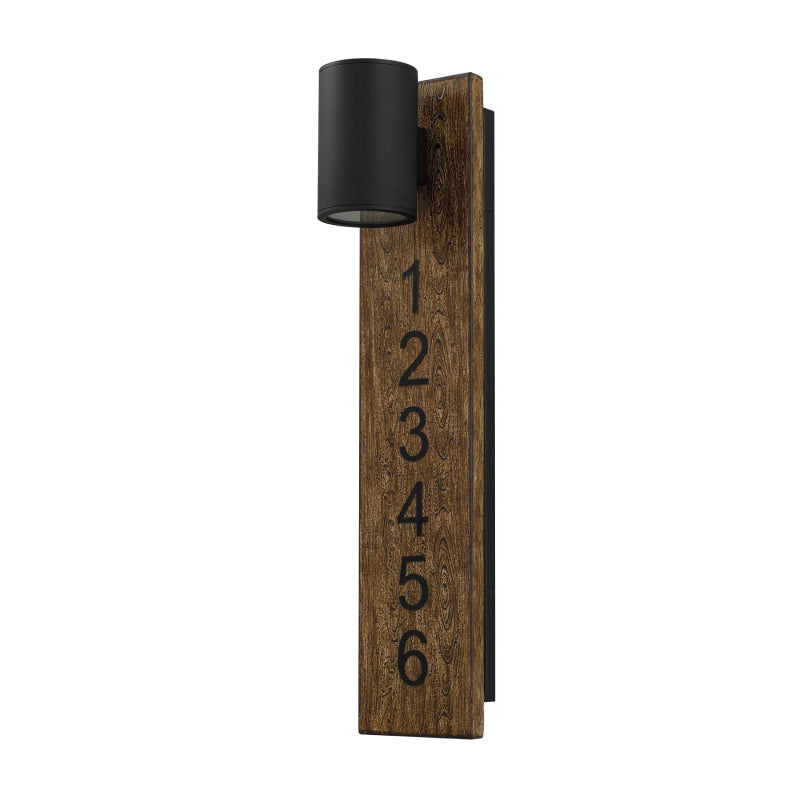 Alteck Lighting AW0011-3CCT-W Woodone 1-lt 26" Tall LED Outdoor Wall Sconce, 3CCT Selectable