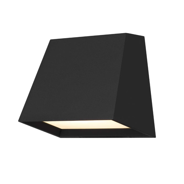 Alteck Lighting AW0026-3CCT-W Fillet 1-lt 6" LED Outdoor Wall Sconce, 3CCT Selectable