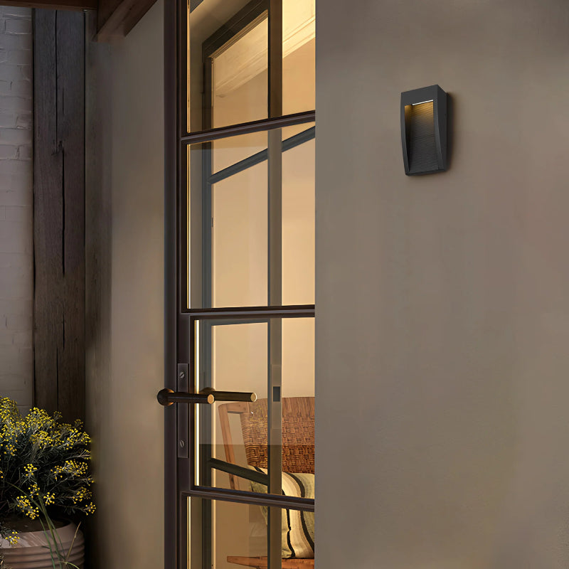 Alteck Lighting AW0038-3CCT-W Taper 1-lt 10" Tall LED Outdoor Wall Sconce, 3CCT Selectable