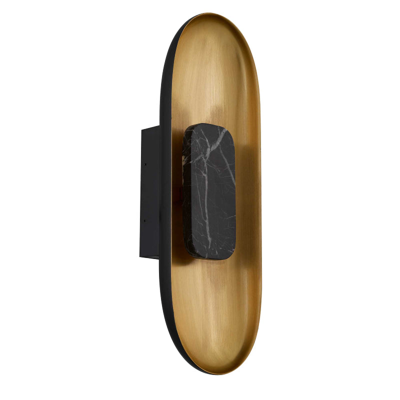Alteck Lighting AW0042-3CCT-W Marilyn 1-lt 20" Tall LED Outdoor Wall Sconce, 3CCT Selectable - Brushed Brass