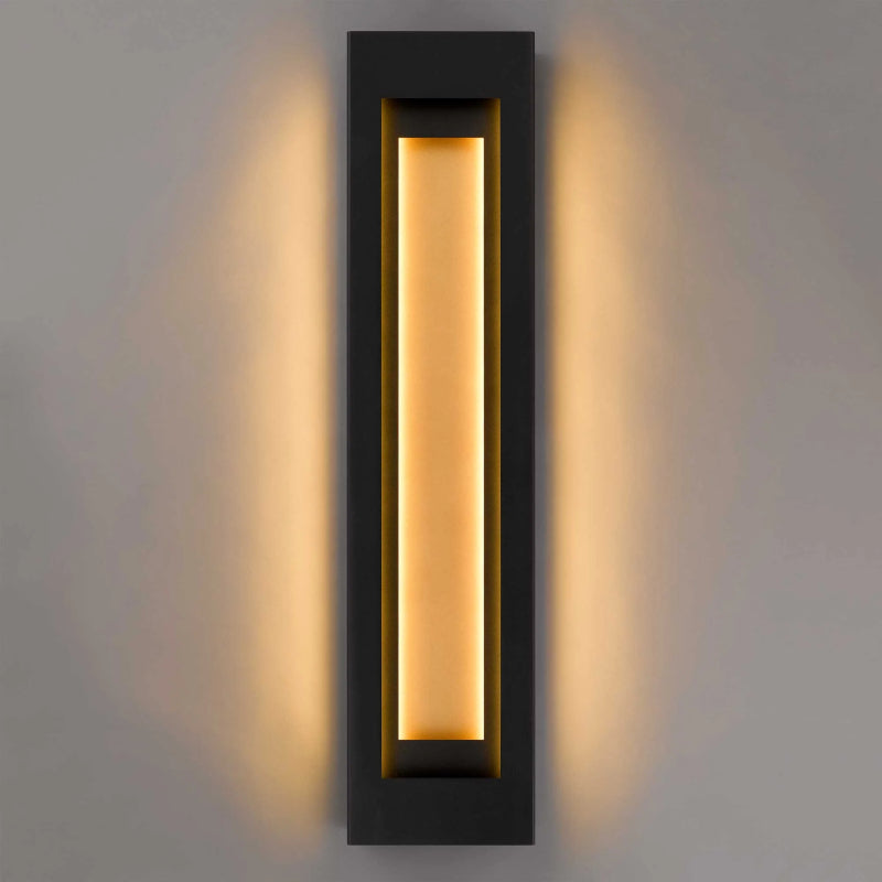 Alteck Lighting AW0082-3CCT-W Layer 1-lt 38" Tall LED Outdoor Wall Sconce, 3CCT Selectable