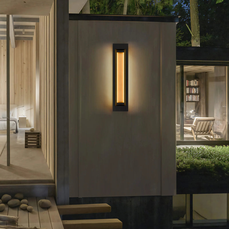 Alteck Lighting AW0082-3CCT-W Layer 1-lt 38" Tall LED Outdoor Wall Sconce, 3CCT Selectable