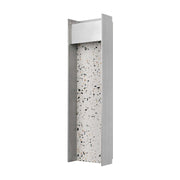 Alteck Lighting AW0096-3CCT-W Terrazzo 1-lt 20" Tall LED Outdoor Wall Sconce, 3CCT Selectable