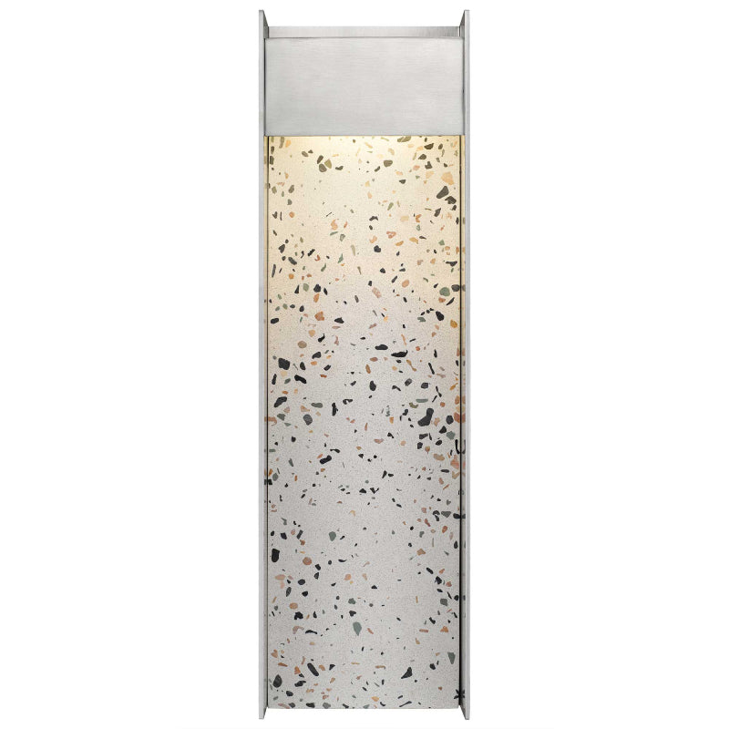 Alteck Lighting AW0096-3CCT-W Terrazzo 1-lt 20" Tall LED Outdoor Wall Sconce, 3CCT Selectable