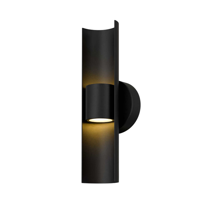 Alteck Lighting AW0114-3CCT-W Hugo 1-lt 14" Tall LED Outdoor Wall Sconce, 3CCT Selectable