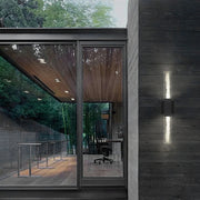 Alteck Lighting AW0129-3CCT-W Folio 1-lt 24" Tall LED Outdoor Wall Sconce, 3CCT Selectable