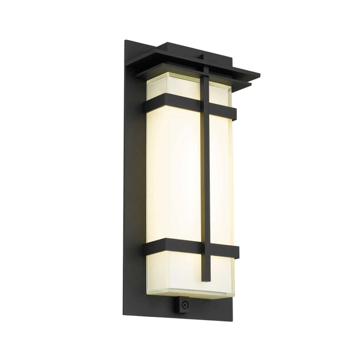 Alteck Lighting AW0136-3CCT-W Frank 1-lt 14" Tall LED Outdoor Wall Sconce, 3CCT Selectable