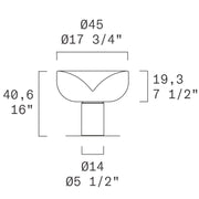 Leucos Aella T45 18" LED Table Lamp