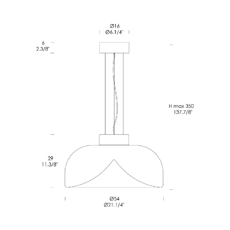 Leucos Aella S 1-lt 12" LED Mini Pendant
