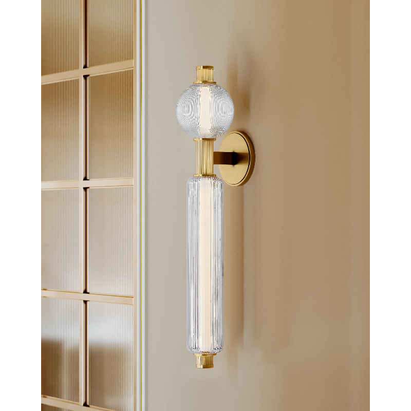 Corbett 452-02 Atom 2-lt 28" Tall LED Wall Sconce