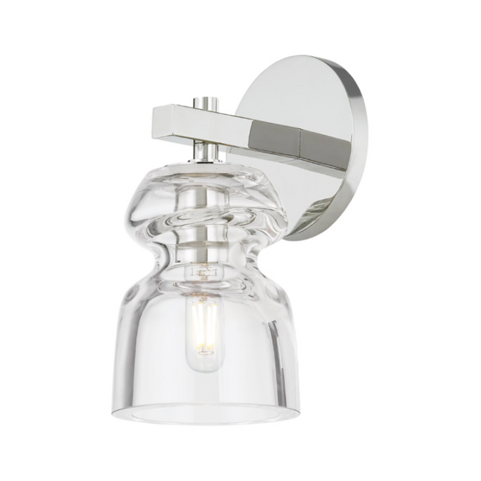 Troy B1109 Trey 1-lt 9" Tall Wall Sconce - Polished Nickel