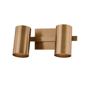 Troy B1906 Rueben 2-lt 12" Bath and Vanity - Patina Brass