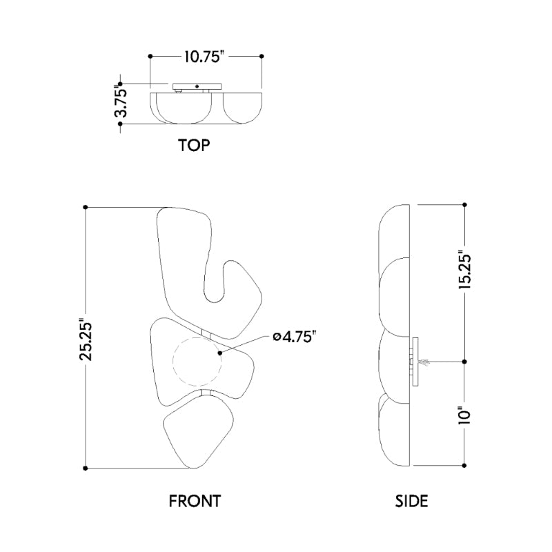 Troy B6025 Orphir 4-lt 25" Tall Wall Sconce