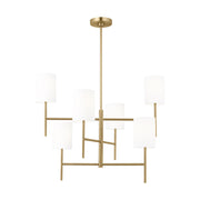 Visual Comfort BC1006 Key 6-lt 32" Large Chandelier - Burnished Brass