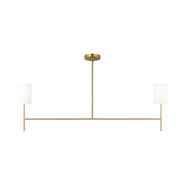 Visual Comfort BC1012 Key 2-lt 52" Medium Linear Chandelier - Burnished Brass