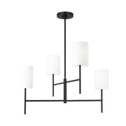 Visual Comfort BC1024 Key 4-lt 32" Medium Chandelier - Midnight Black