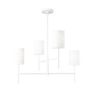 Visual Comfort BC1024 Key 4-lt 32" Medium Chandelier - Matte White