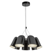 Kuzco CH21120 Bell 7-lt 19" LED Chandelier - Glossy Black