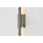 Hudson Valley 1027 Bernard 1-lt 27" Tall LED Wall Sconce - Vintage Pewter