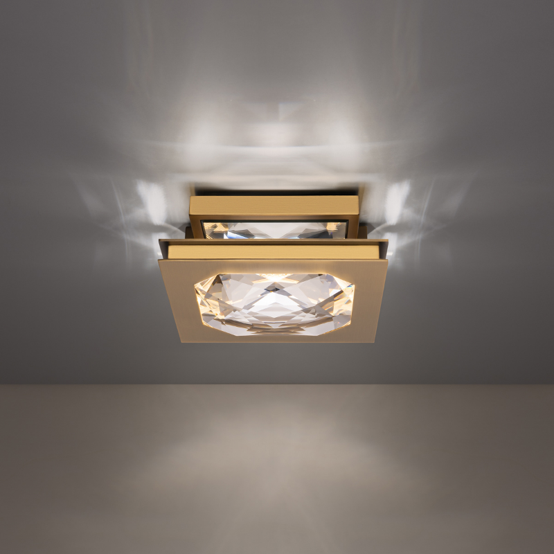 Schonbek Beyond BFM75210 Enchante 1-lt 10" LED Flush Mount, CCT Selectable - Aged Brass