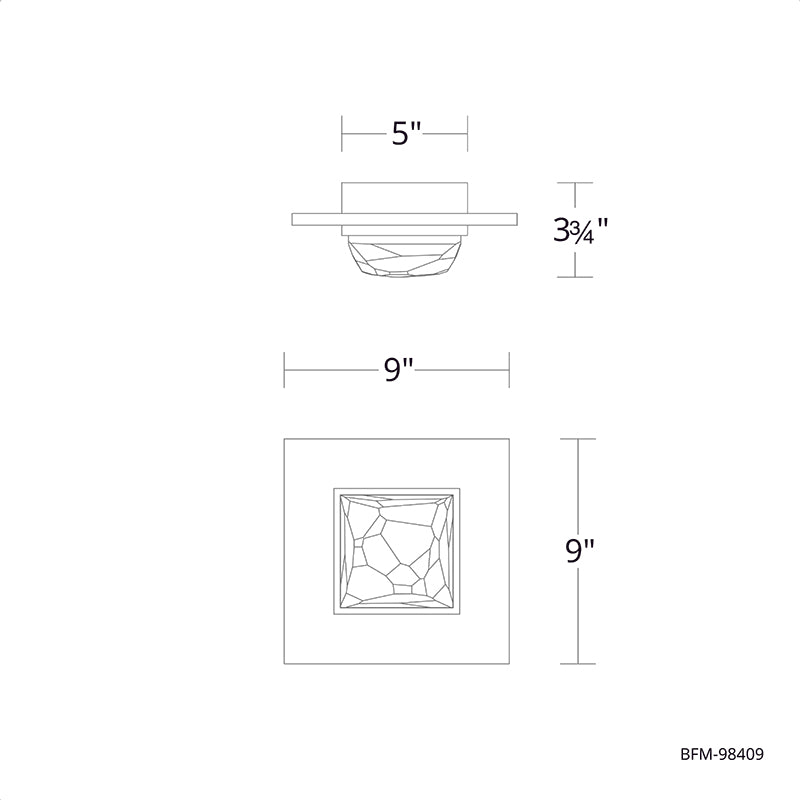 Schonbek Beyond BFM98409 Promenade 9" LED Flush Mount