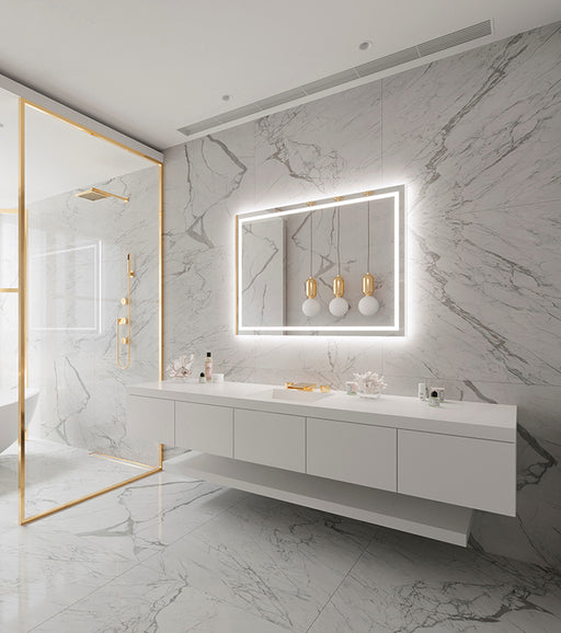 Paris Mirror Backlit Harmony 48" x 35" LED Lighted Mirror, 3CCT Selectable