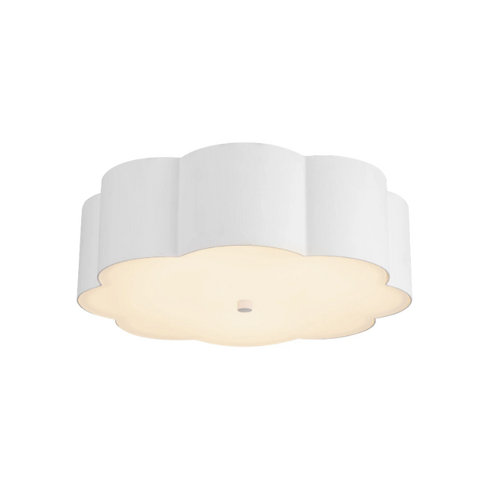 Alora Mood FM603314 Blossom 3-lt 14" Flush Mount - Antique White