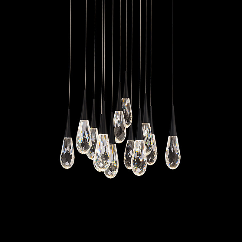 Schonbek Beyond BPD21213S Hibiscus 13-lt 20" LED Chandelier Square Canopy