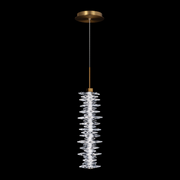 Schonbek Beyond BPD21516 Bergy 1-lt 6" LED Pendant, CCT Selectable - Aged Brass