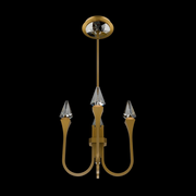 Schonbek Beyond BPD25512 Plumeria 4-lt 12" LED Pendant, CCT Selectable - Aged Brass
