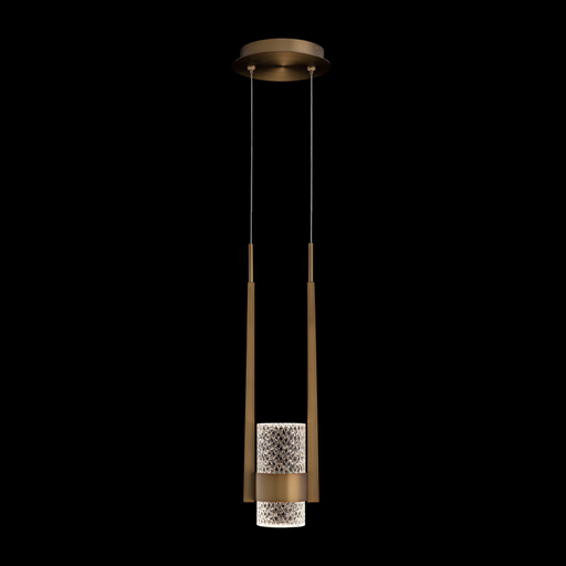 Schonbek Beyond BPD28518 Cadenza 1-lt 5" LED Pendant, CCT Selectable - Aged Brass
