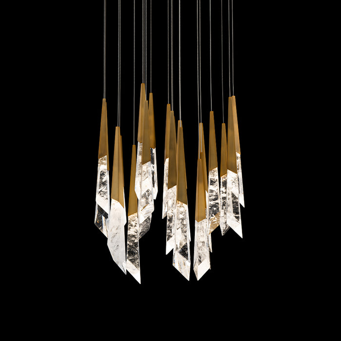 Schonbek Beyond BPD31405 Solitude 5-lt 17" LED Chandelier Round Canopy