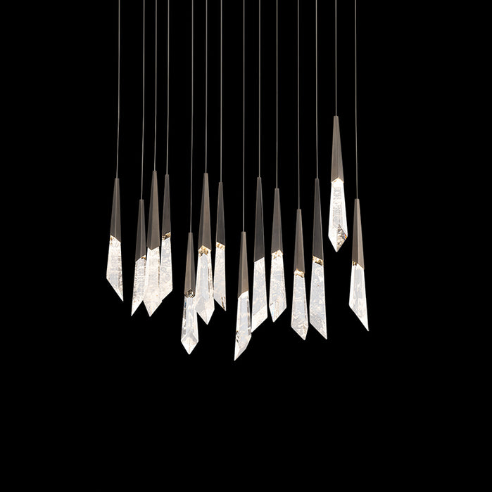 Schonbek Beyond BPD31405L Solitude 5-lt 40" LED Chandelier Linear Canopy