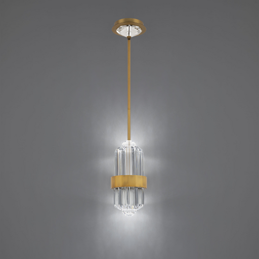 Schonbek Beyond BPD40513 Silo 1-lt 6" LED Pendant, CCT Selectable - Aged Brass