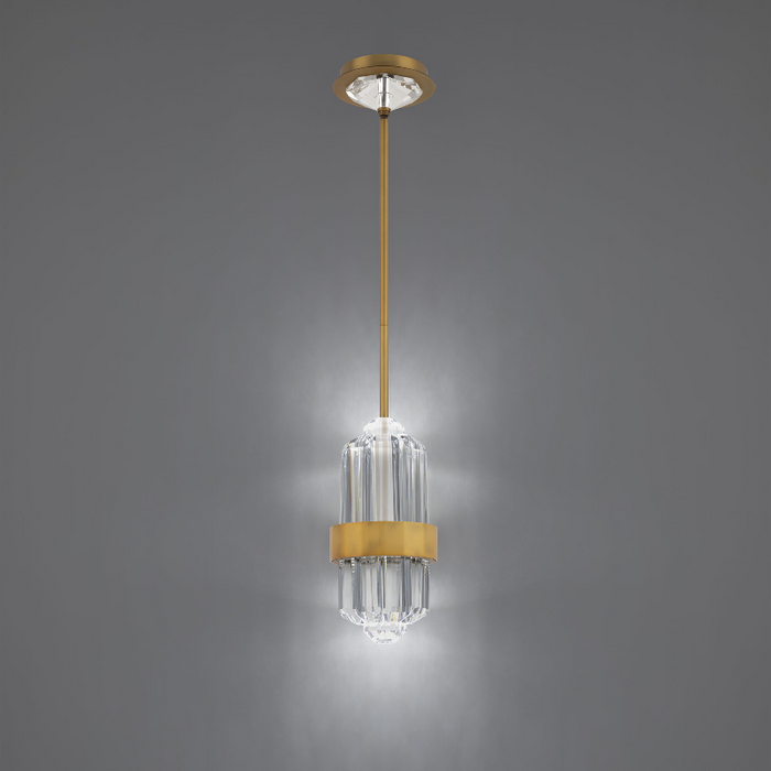 Schonbek Beyond BPD40513 Silo 1-lt 6" LED Pendant, CCT Selectable - Aged Brass