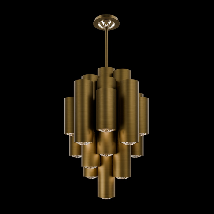 Schonbek Beyond BPD41526 Tamara 16-lt 26" LED Pendant, CCT Selectable - Aged Brass